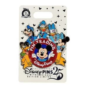 2025 Disney Parks 25th Anniversary Pin Trading Mickey & Friends Limited LR PIN